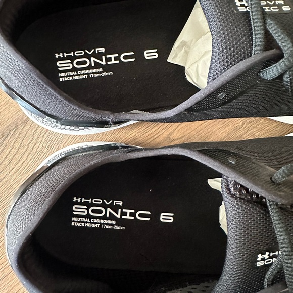 Men’s size 18 Black UA HOVR Sonic 6 shoes - Picture 2 of 6